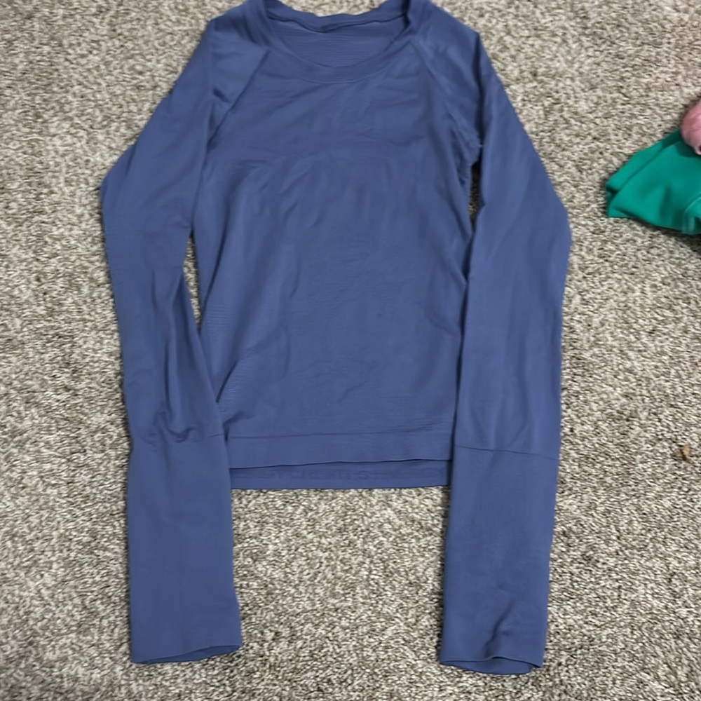 lululemon long sleeve blue swiftly tech